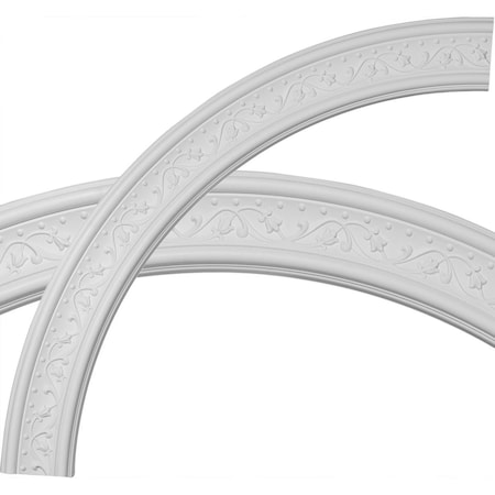 Ekena Millwork 51"OD x 43"ID x 4"W x 7/8"P Marcella Ceiling Ring (1/4 of complete circle) CR51MA